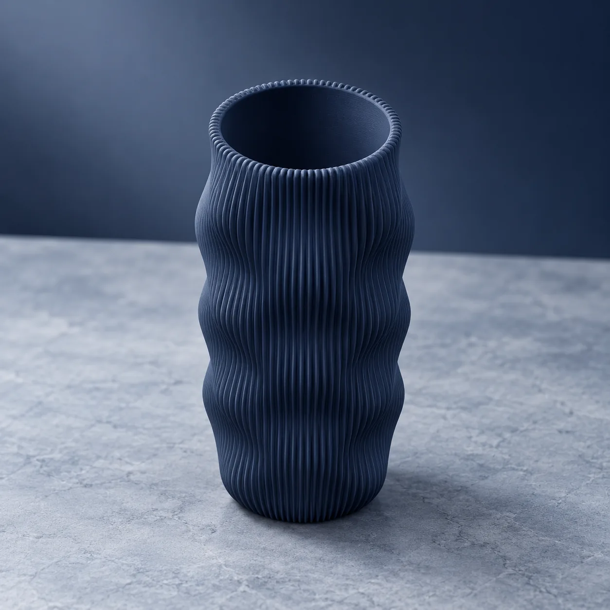 Navy wave 3D-printed vessel